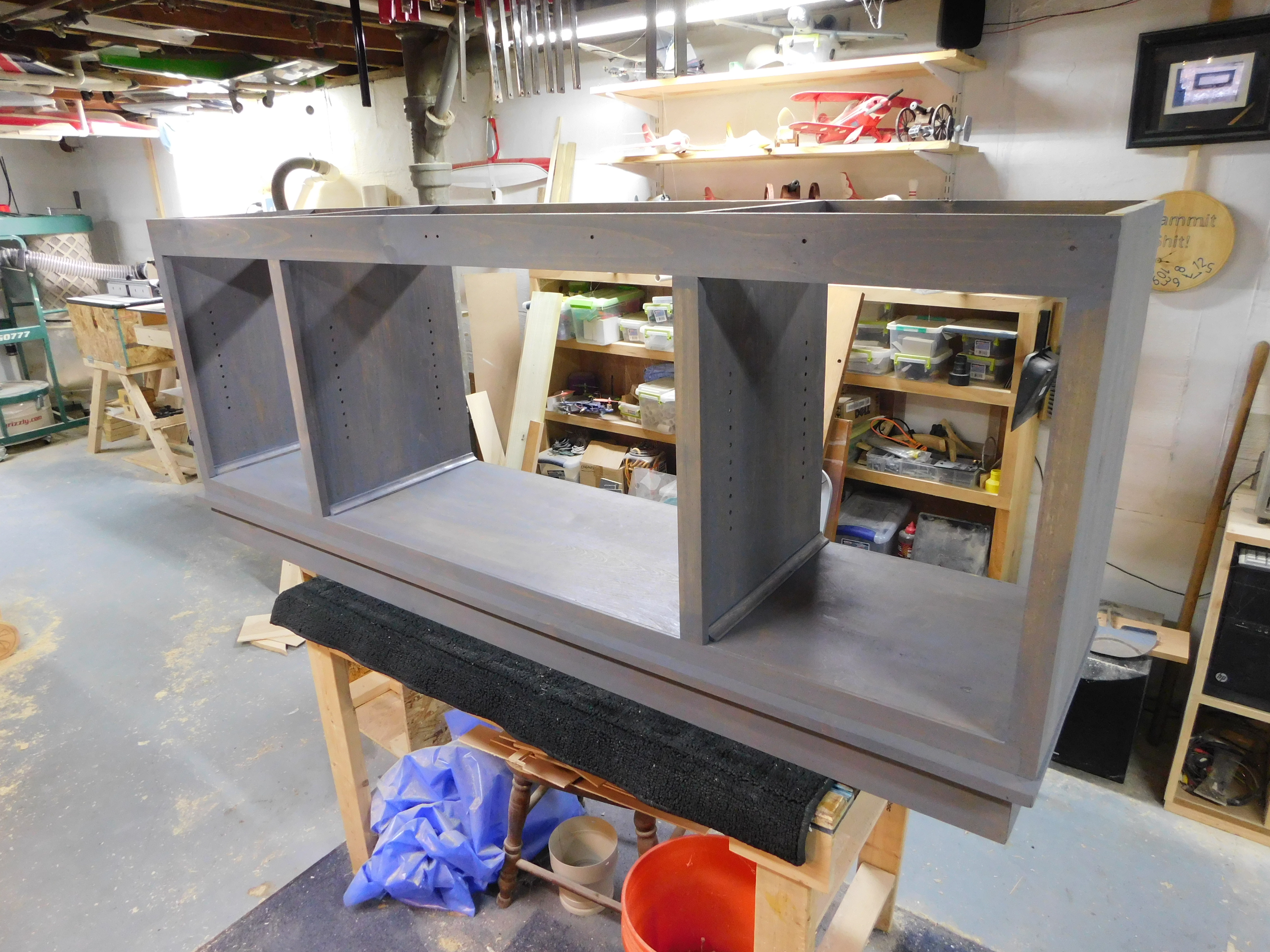 T-E TV Center Carcass Gray Stain 2-6-21