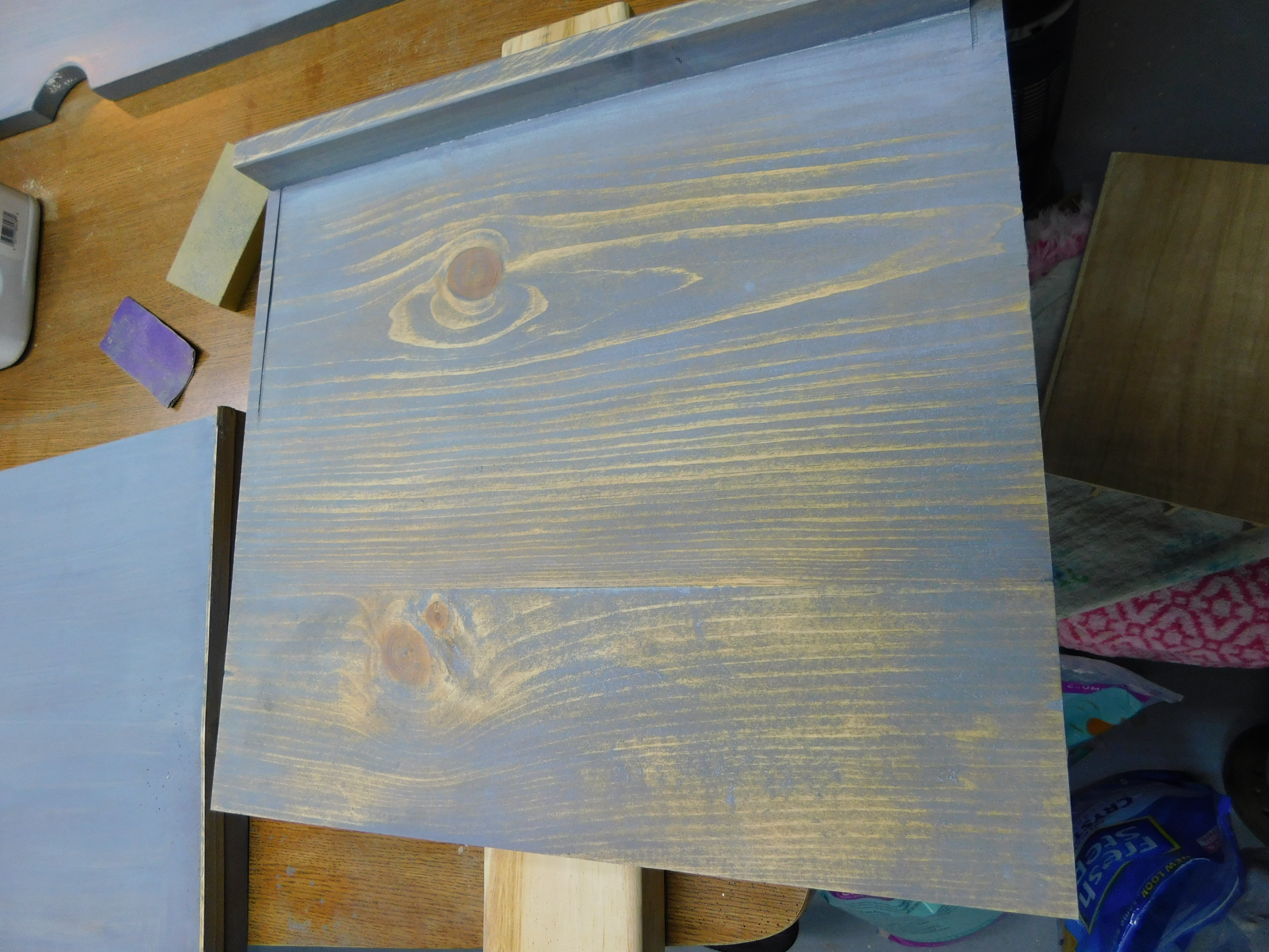 T-E TV Center Shelf Sanded 1-24-21