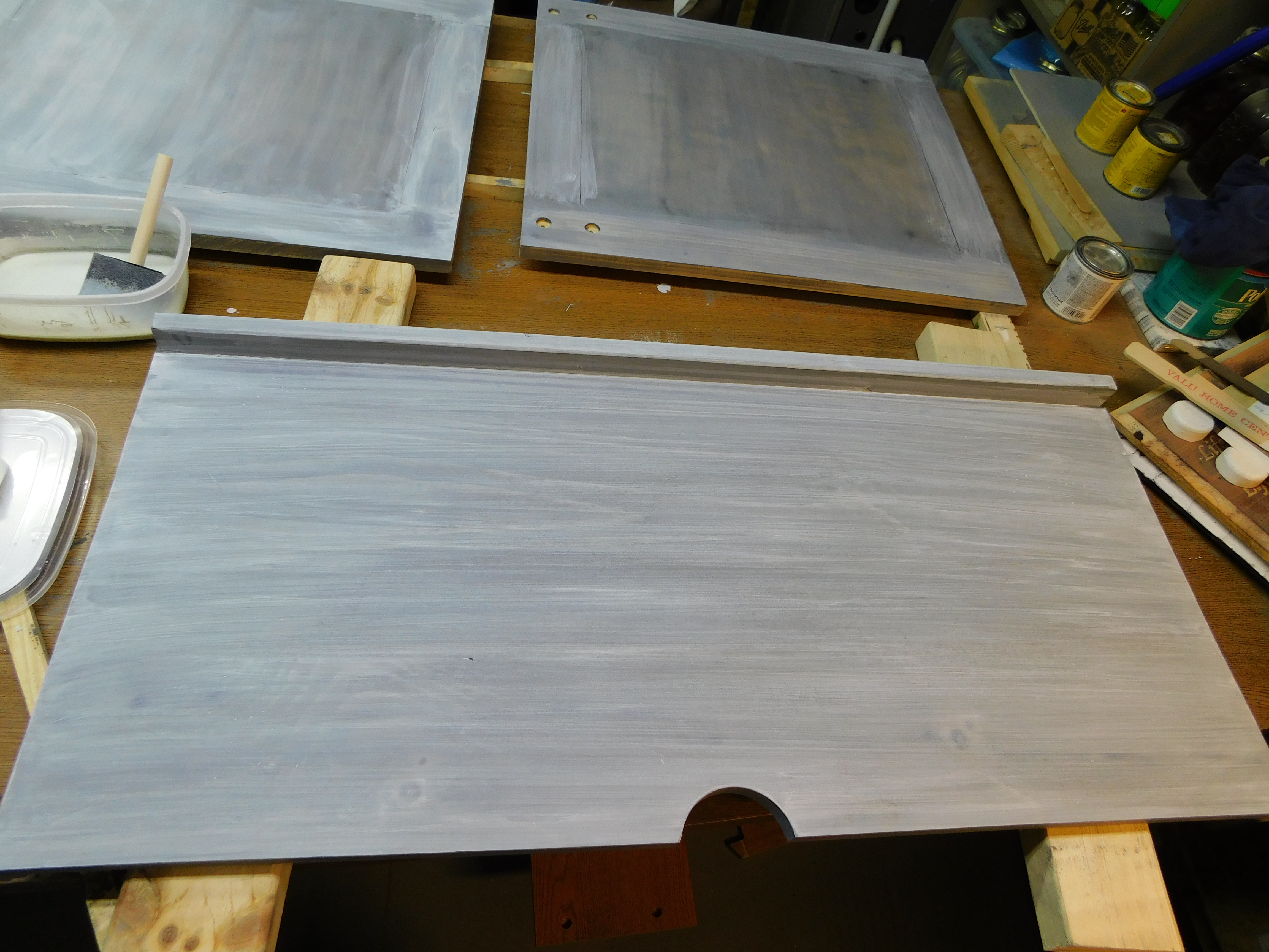 T-E TV Center Shelf White Wash 1-29-21