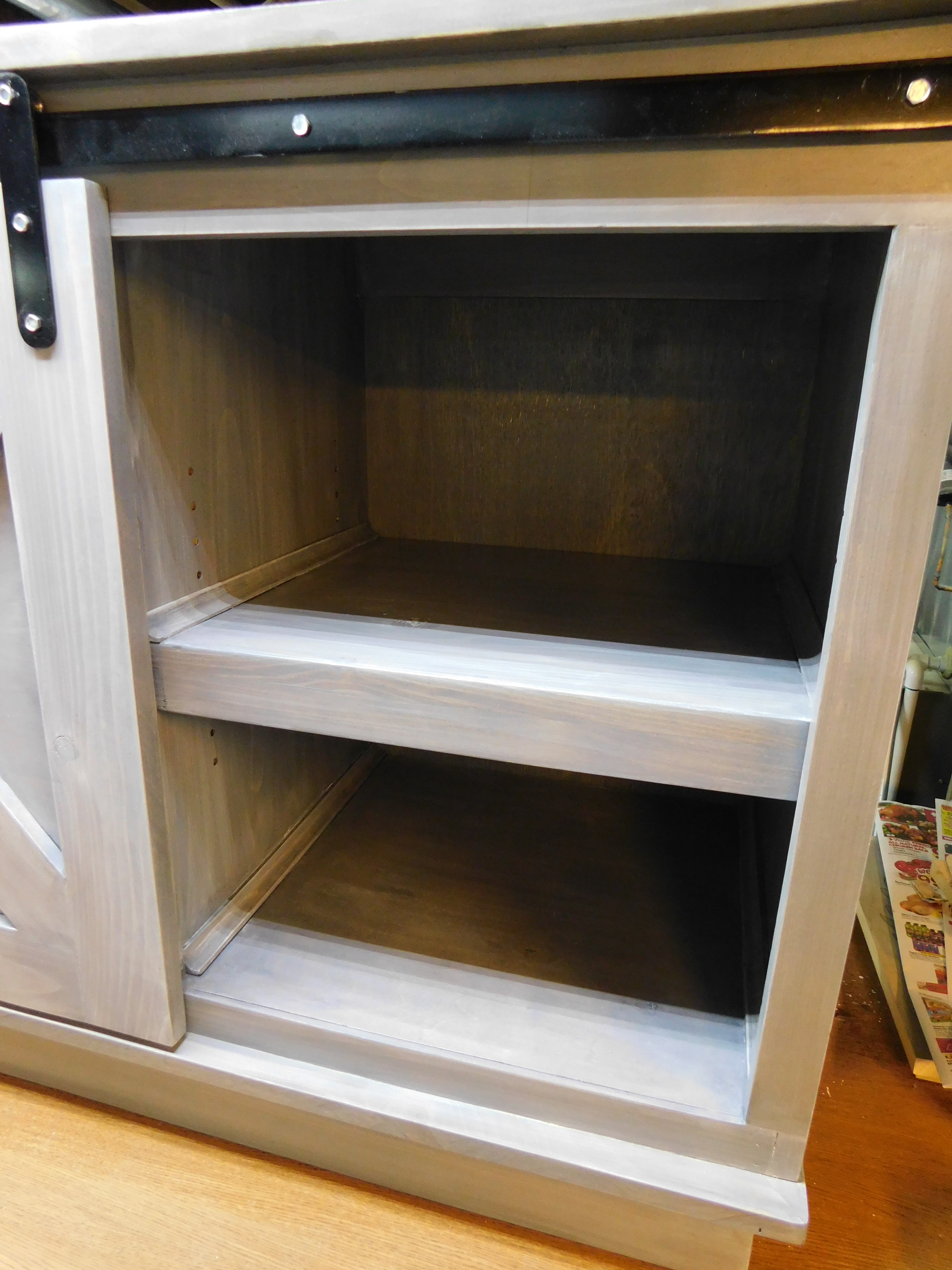 T-E TV Center Finished Shelves