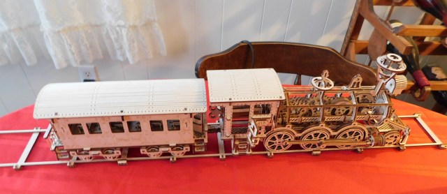 Wooden Train and Car