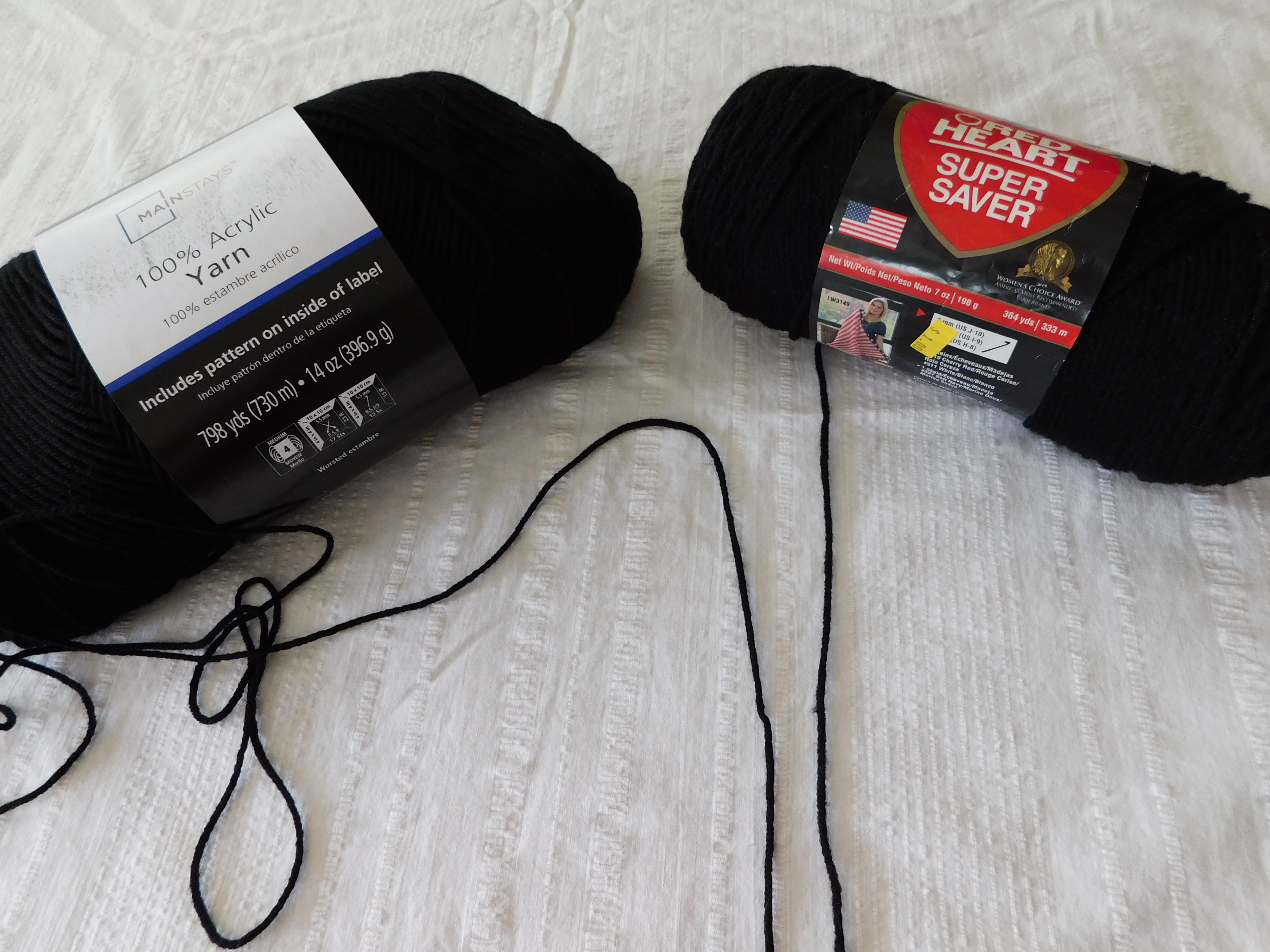 MainStays vs Red Heart Super Saver