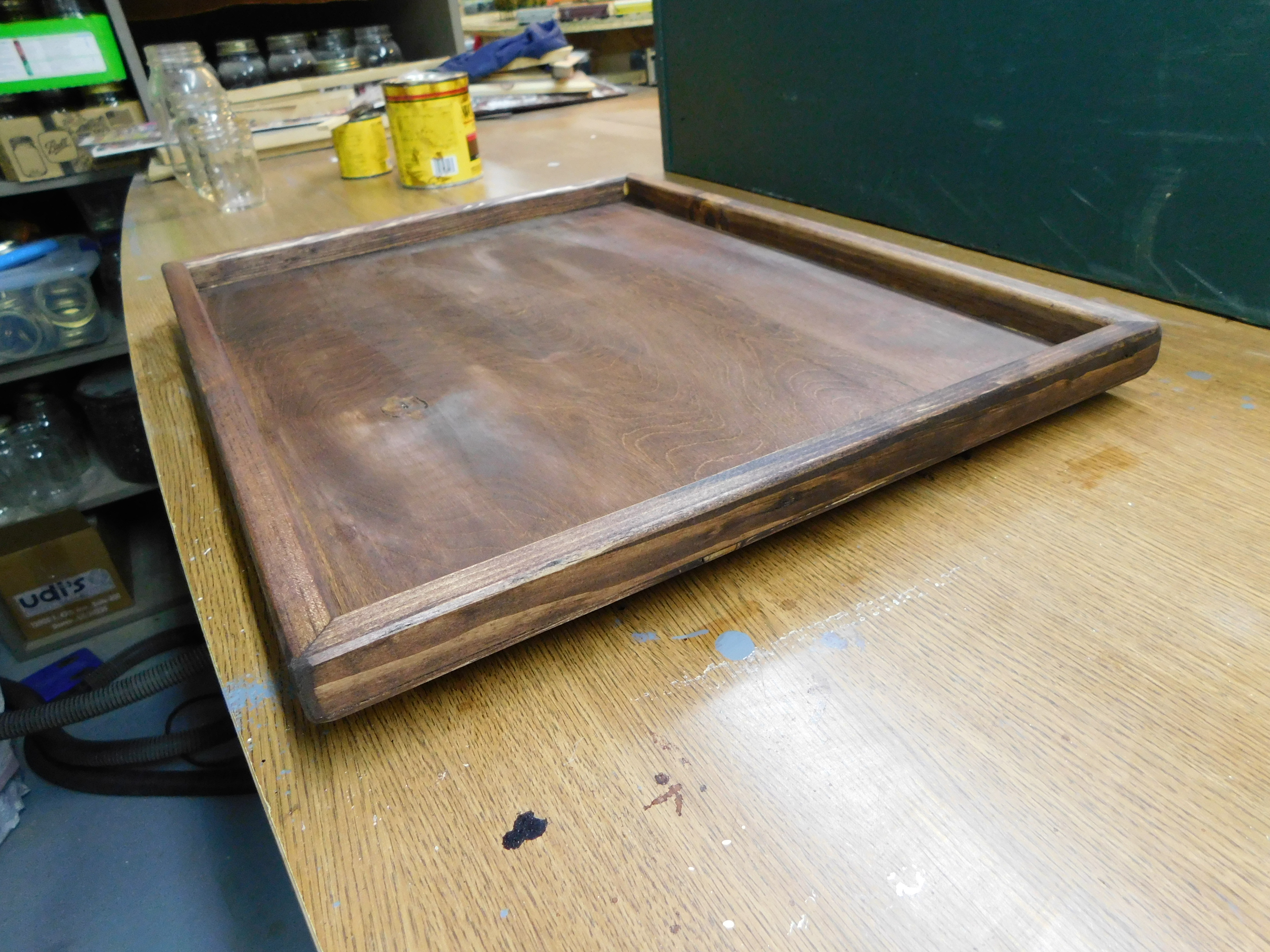 Sewing Tray Stained 4-18-21