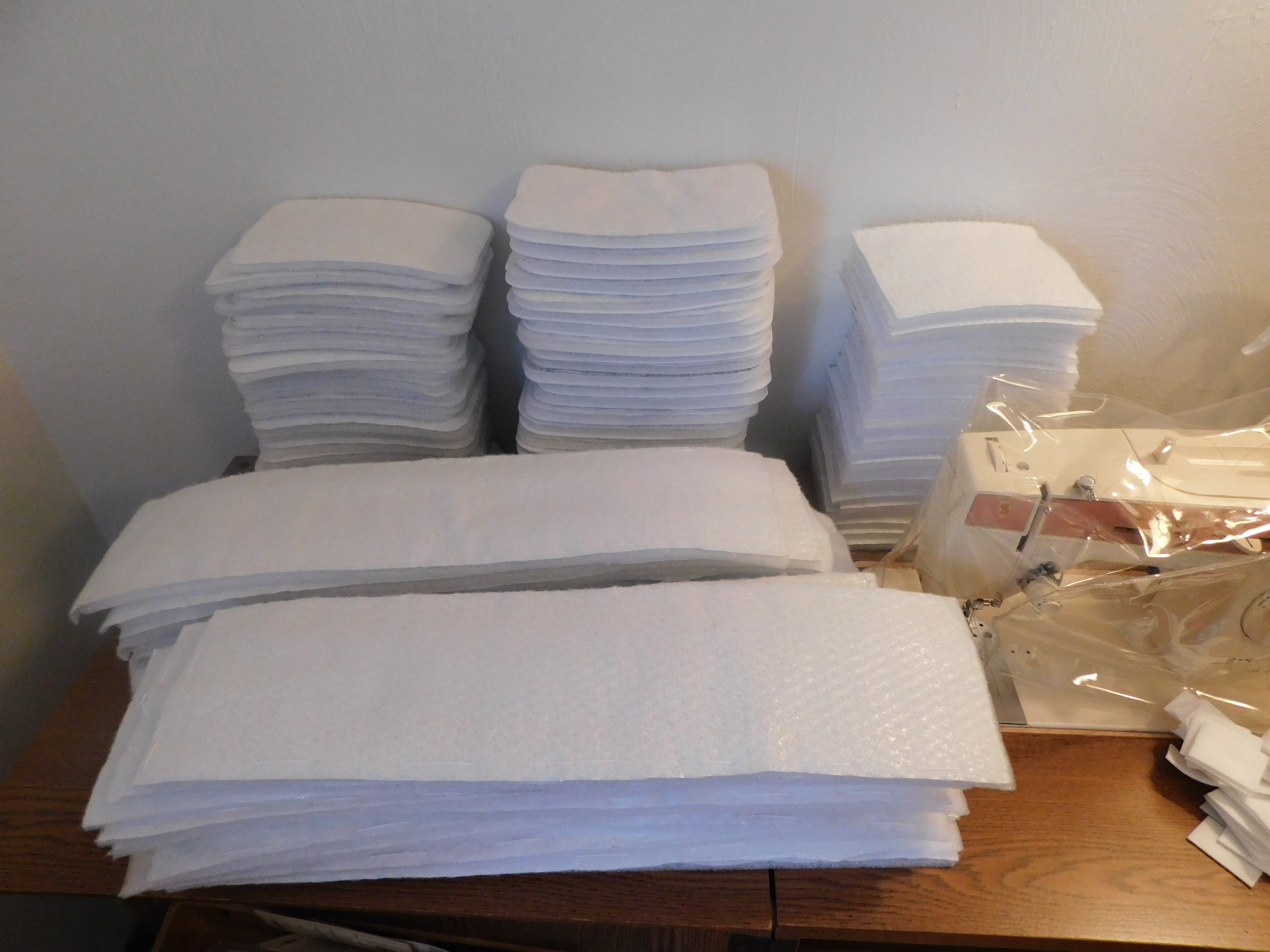 Basted Insulation Pieces