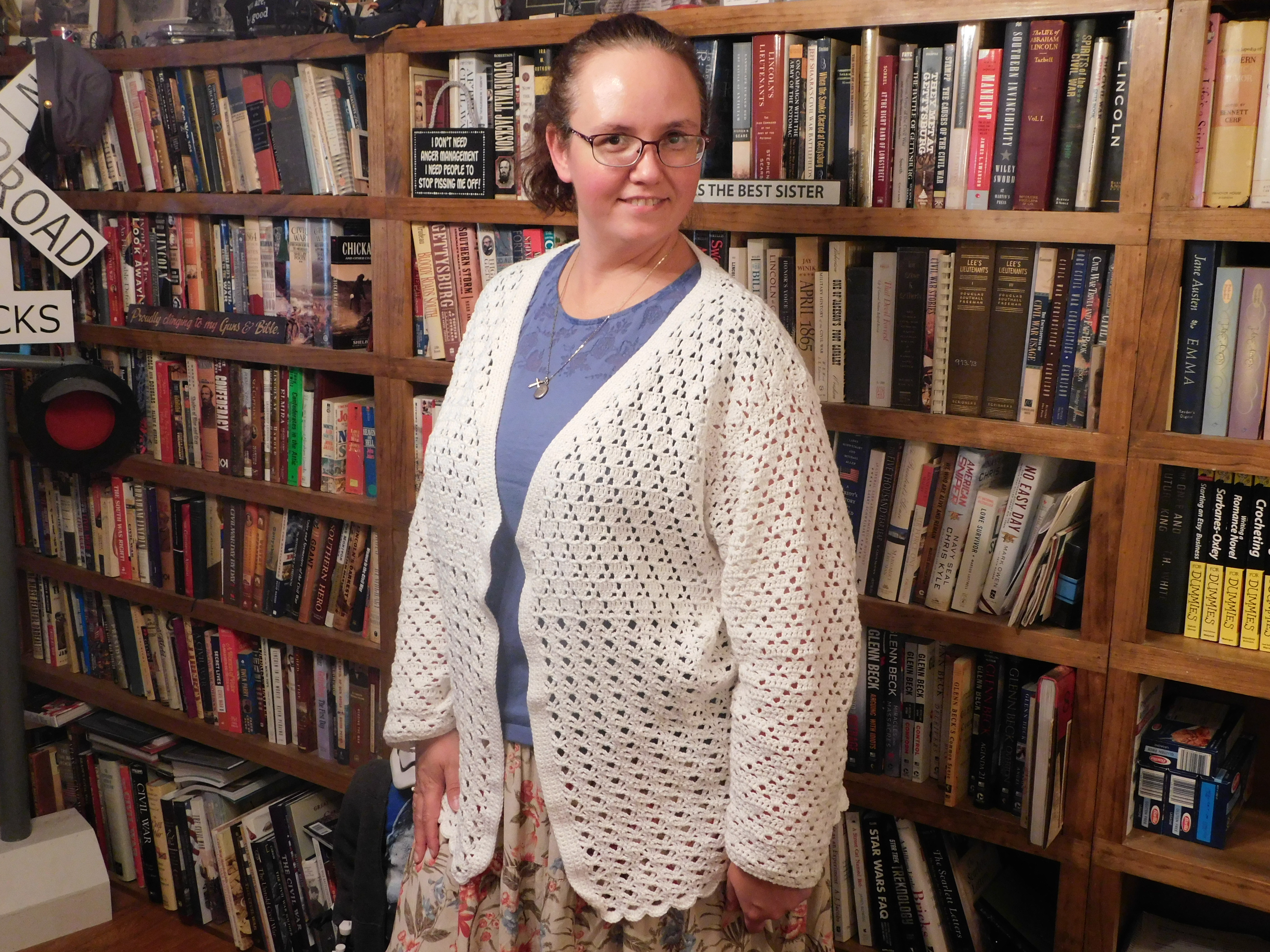 Two-Lace Cardi Front 2021