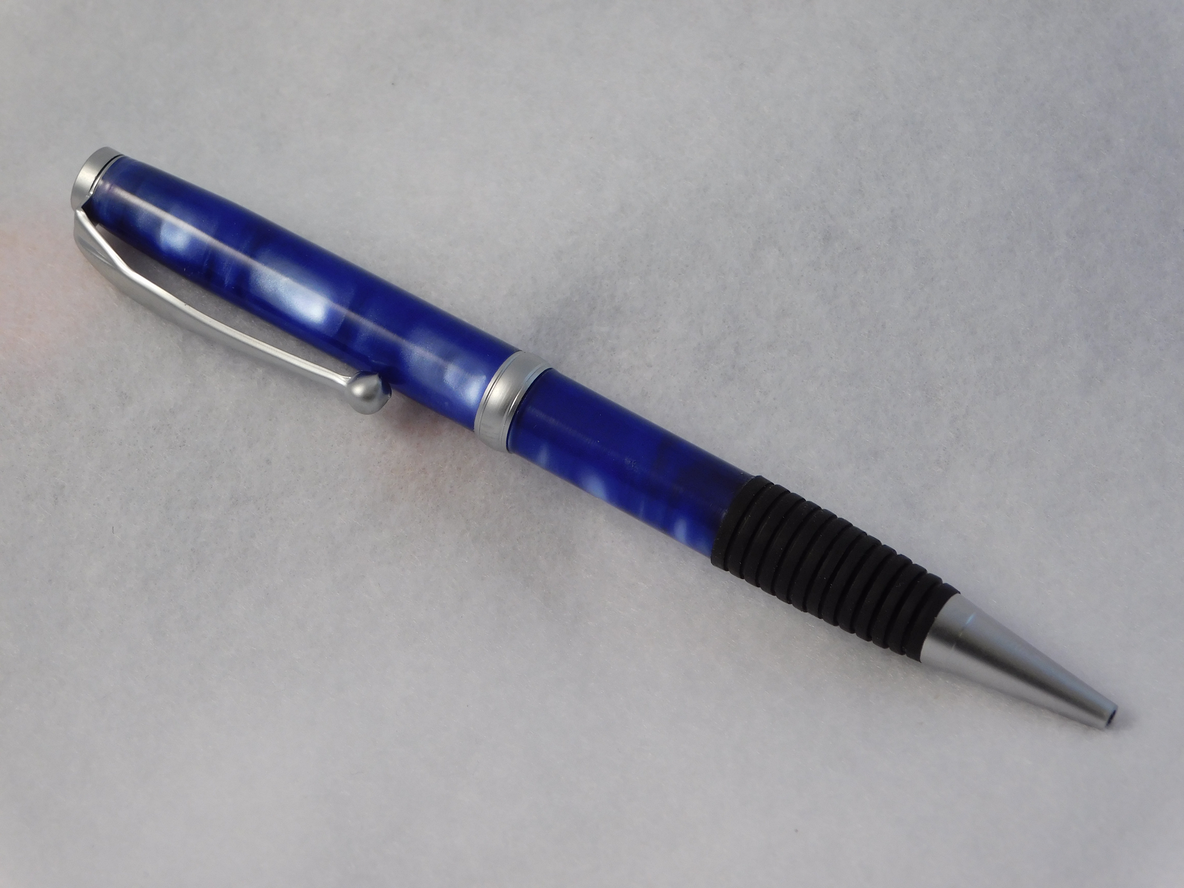 Turned Acrylic Blue Comfort Pen